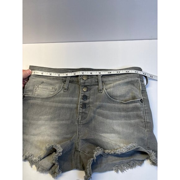 Vintage Y2K (2000s) gray Denim Jean Shorts (size 2) - Picture 7 of 7